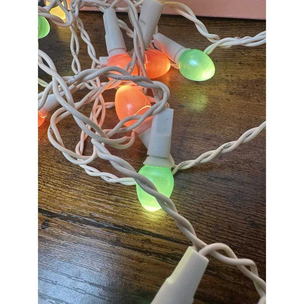 Franks Nursery and Crafts Fun String Globe Lights‎ Easter Tree Colorful Vintage